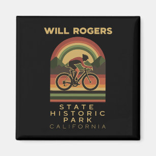 Aimant Parc d'État historique Will Rogers Vélo tout terra