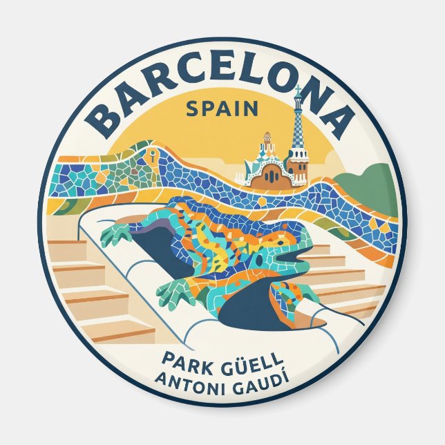 Aimant Parc Güell Espagne (Devant)