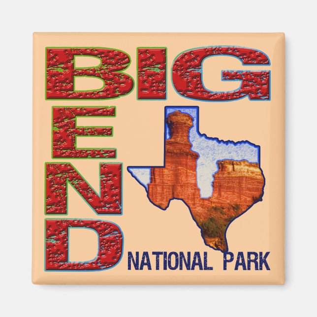 Aimant Parc national Big Bend (Devant)