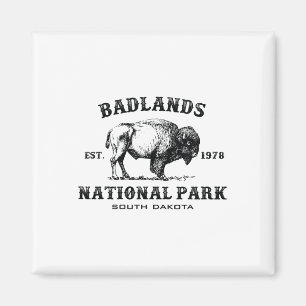 Aimant Parc national de Badlands Dakota du Sud Bison d'Am