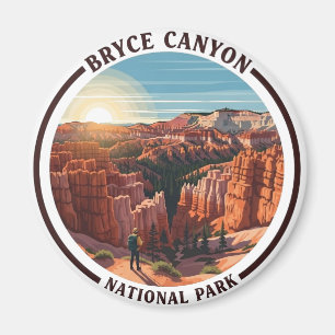 Aimant Parc national de Bryce Canyon Utah Coucher de sole