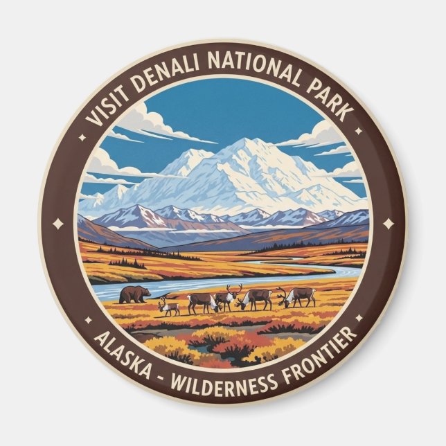 Aimant Parc national de Denali, voyage en Alaska (Devant)