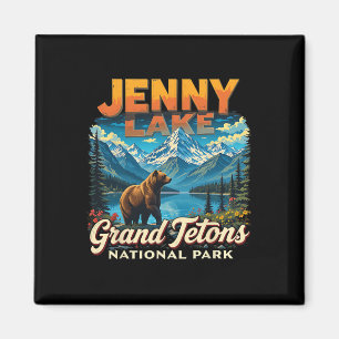 Aimant Parc national de Grand Teton Randonnée vintage du 