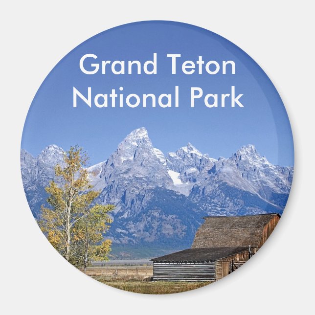 Aimant Parc national de Grand Teton série 5 (Devant)