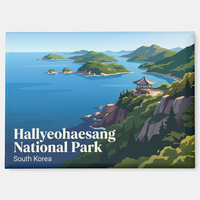 Aimant Parc national de Hallyeohaesang Corée du Sud (Recto)