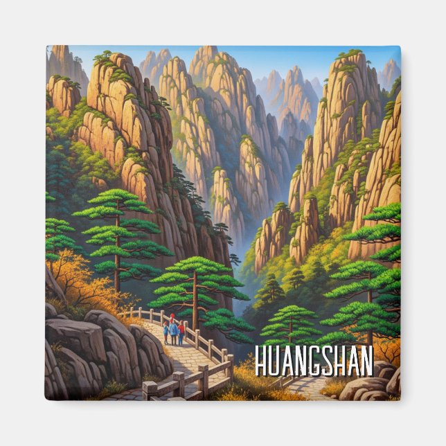 Aimant Parc national de Huangshan Chine (Devant)