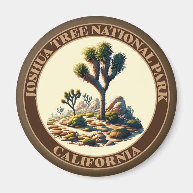 Aimant Parc national de Joshua Tree, Californie (Devant)