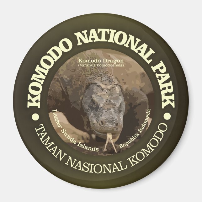 Aimant Parc national de Komodo (Devant)