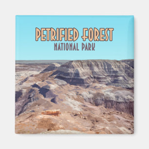Aimant Parc National de la Forêt Petrifiée Arizona Vintag
