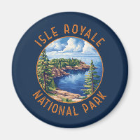 Parc national de l'Isle Royale Cercle dérangé Rétr
