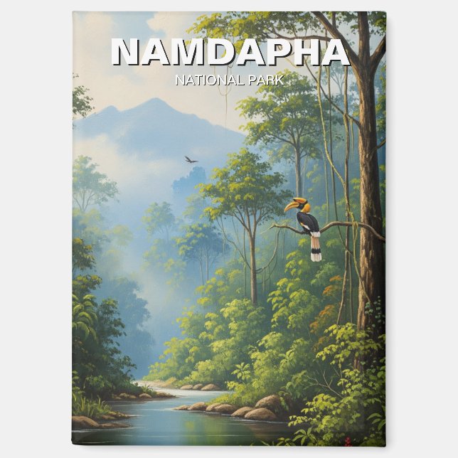 Aimant Parc national de Namdapha Inde Voyage (Recto)