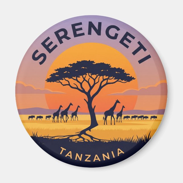 Aimant Parc national de Serengeti Tanzanie (Devant)