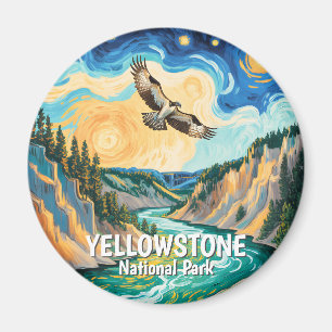 Aimant Parc national de Yellowstone Balbuzard oiseau vibr