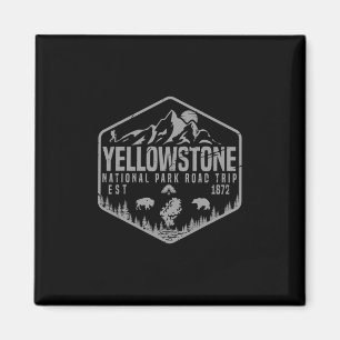 Aimant Parc national de Yellowstone Souvenir Randonnée Fa
