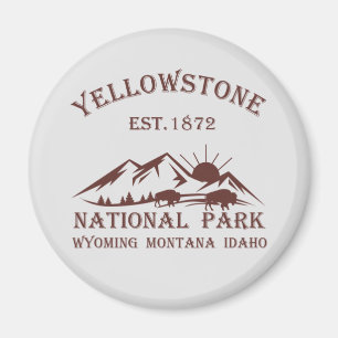 Aimant Parc national de Yellowstone vintage
