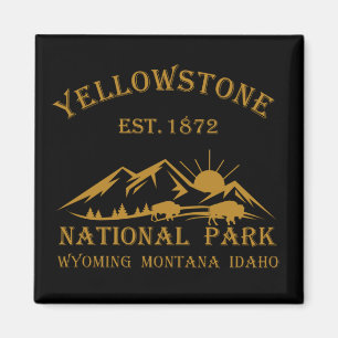 Aimant Parc national de Yellowstone vintage