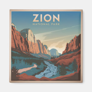 Aimant Parc national de Zion vintage