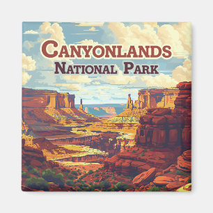 Aimant Parc national des Canyonlands Utah Moab Retro