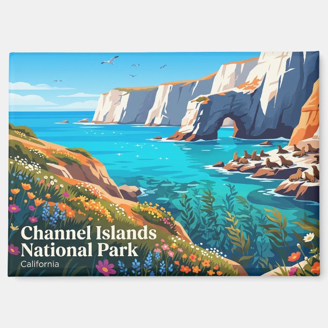 Aimant Parc national des Channel Islands USA (Recto)