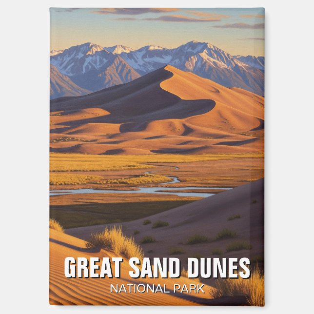 Aimant Parc National Des Dunes De Sable Great Colorado (Recto)
