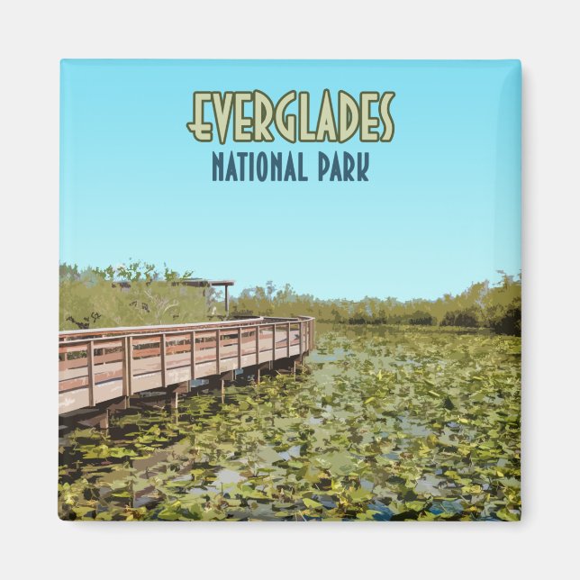 Aimant Parc national des Everglades Floride (Devant)