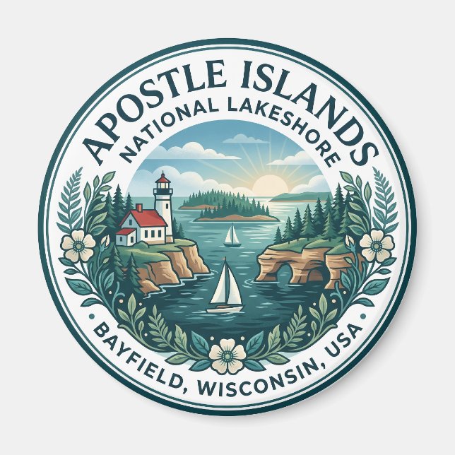 Aimant Parc national des îles Apostle USA (Devant)