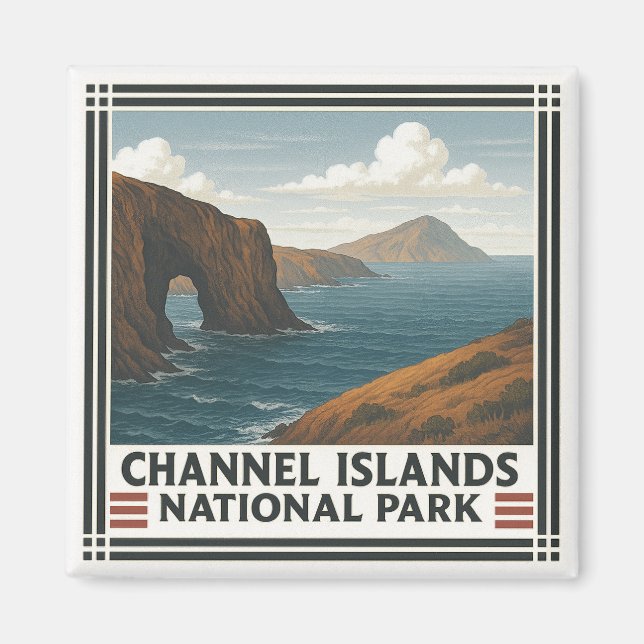 Aimant Parc national des îles Channel (Devant)