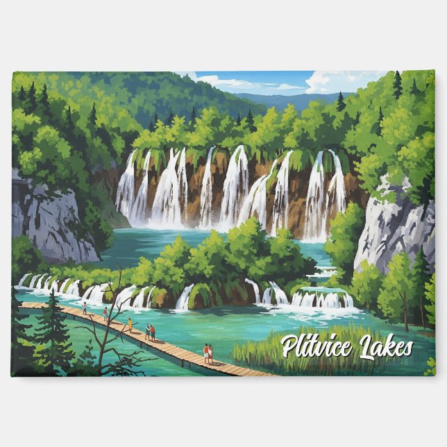 Aimant Parc national des lacs Plitvice croatie (Recto)