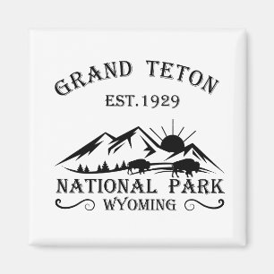 Aimant Parc national des montagnes Grand Teton Wyoming