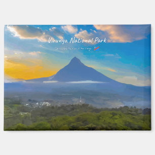 Aimant Parc national des Virunga, RD Congo - Volcan