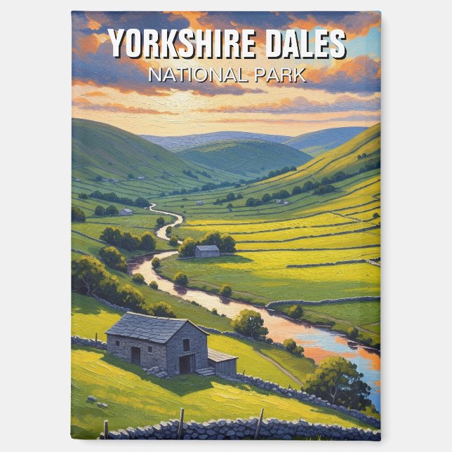 Aimant Parc national des Yorkshire Dales Voyage Angleterr (Recto)