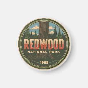 Aimant Parc national d'État de Redwood, Californie côtièr