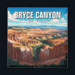 Aimant Parc national du Bryce Canyon Utah<br><div class="desc">Le Bryce Canyon, situé dans le sud de l'Utah, est un magnifique parc national connu pour ses paysages uniques et surréalistes. Célèbre pour sa collection de hoodoos—hautes, minces flèches de roche formées par l'érosion—le parc abrite quelques-unes des formations géologiques les plus frappantes du monde. Ces piliers rocheux orange, rouge et...</div>