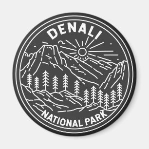 Aimant Parc national du Denali Alaska Mont Hunter Monolin