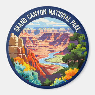 Aimant Parc national du Grand Canyon Arizona Art Vintage