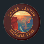 Aimant Parc national du Grand Canyon Cercle en détresse r<br><div class="desc">Grande Canyon dessin vectoriel. Le parc abrite une grande partie de l'immense Grand Canyon,  avec ses bandes de roches rouges superposées qui révèlent des millions d'années d'histoire géologique.</div>