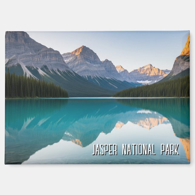 Aimant Parc national du Jasper du lac Maligne Canada (Recto)