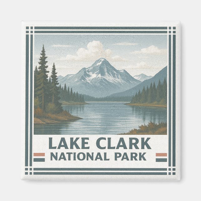 Aimant Parc national du lac Clark (Devant)