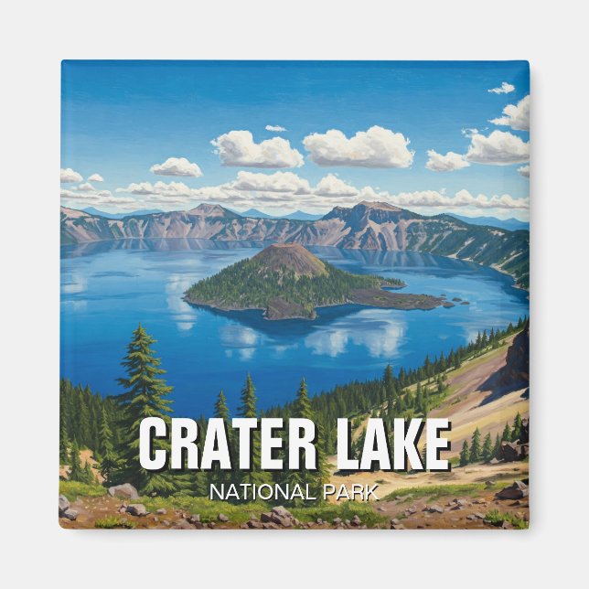 Aimant Parc national du lac Crater Oregon Travel (Devant)