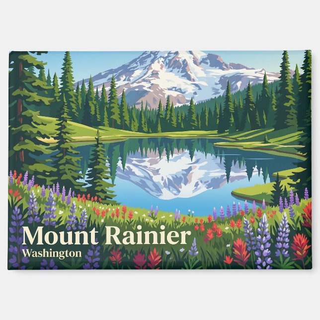 Aimant Parc national du mont Rainier États-Unis (Recto)