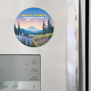 Aimant Parc national du Mont Rainier Washington Retro