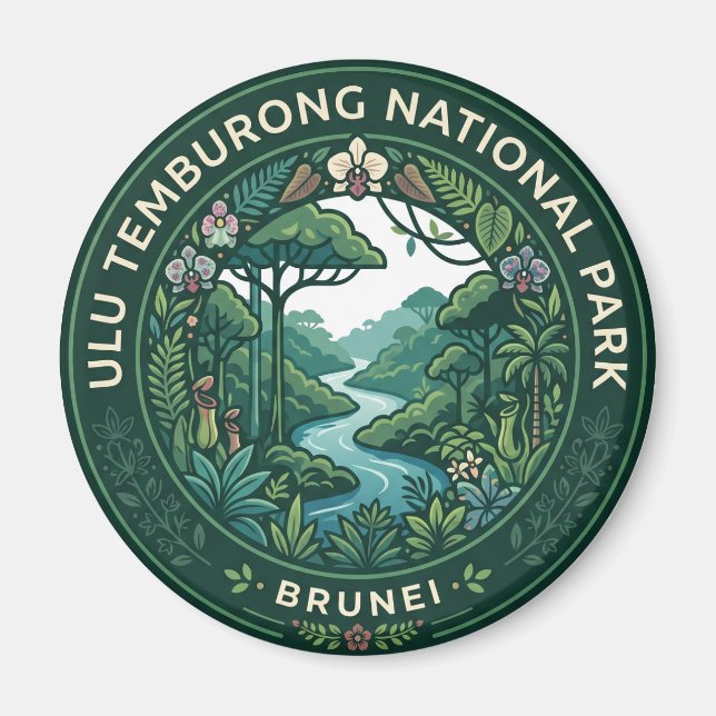 Aimant Parc national d'Ulu Temburong Brunei (Devant)