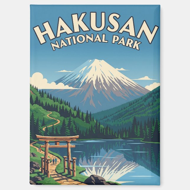Aimant Parc national Hakusan du Japon (Recto)