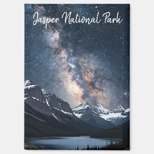 Aimant Parc national Jasper Canada la nuit