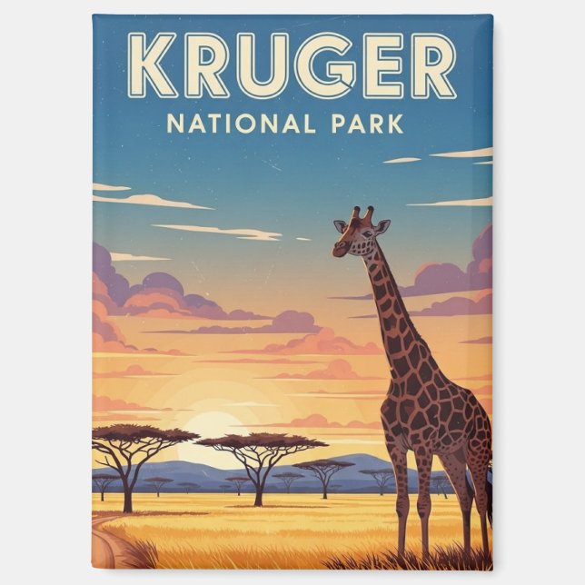Aimant Parc national Kruger Afrique du Sud (Recto)