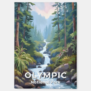 Aimant Parc national Olympique Art de voyage dans l'Éta