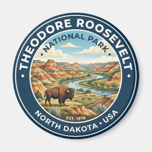 Aimant Parc national Theodore Roosevelt Dakota du Nord