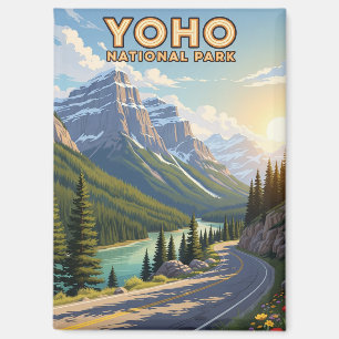 Aimant Parc national vintage Yoho Canada