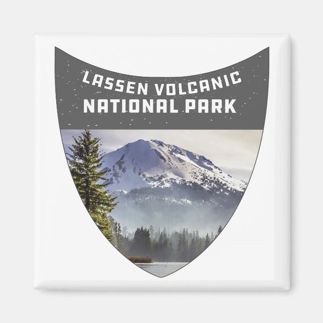 Aimant Parc national volcanique de Lassen Souvenir Califo (Devant)