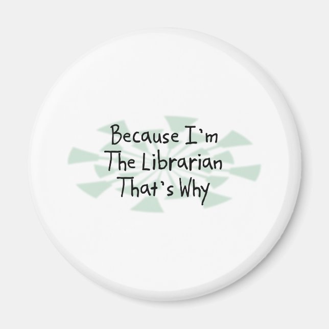 Aimant Parce que je suis le bibliothécaire (Devant)